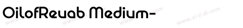 OilofReuab Medium字体转换